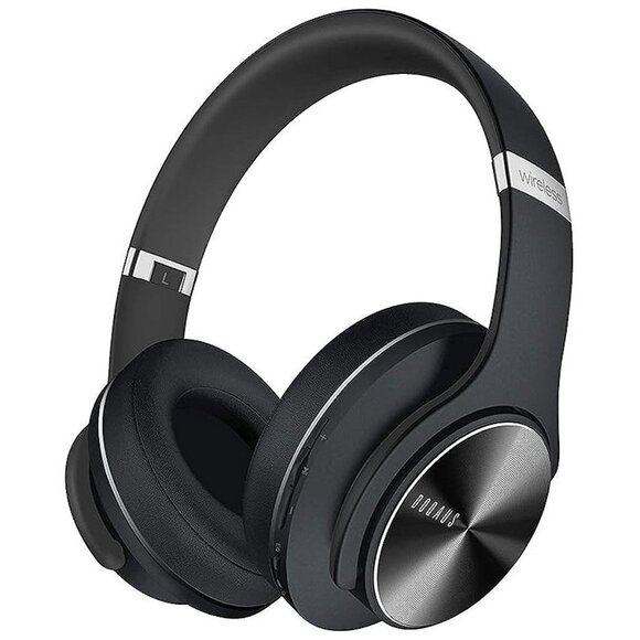 Bluetooth Headphones Over Ear, 90 Hours Playtime Wireless Headphones Black